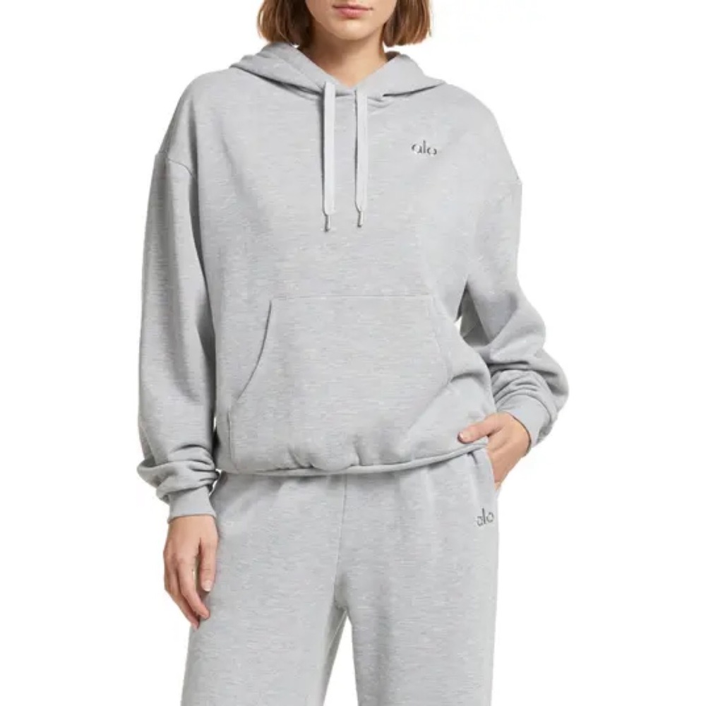 Alo Accolade Hoodie Athletic Heather Grey S